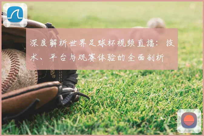 深度解析世界足球杯视频直播：技术、平台与观赛体验的全面剖析